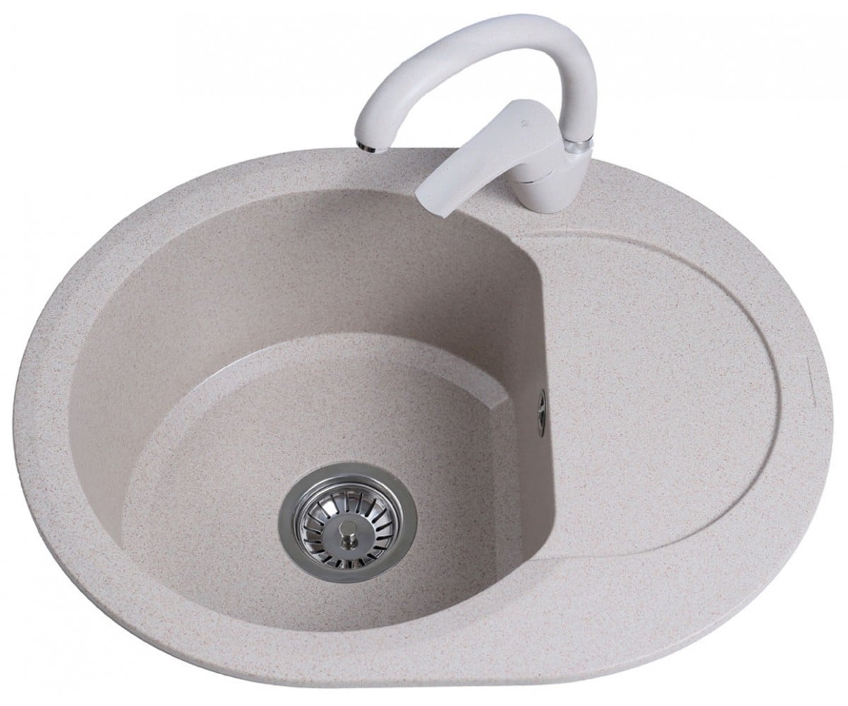 Мийка овальна 60 см BRETTA GRANIT ROUND SANDY ROUND SANDY
