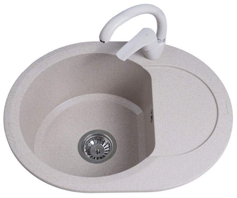 Мийка овальна 60 см BRETTA GRANIT ROUND SANDY ROUND SANDY