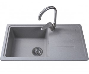 Гранітна мийка BRETTA GRANIT  TELMA GRAY STONE