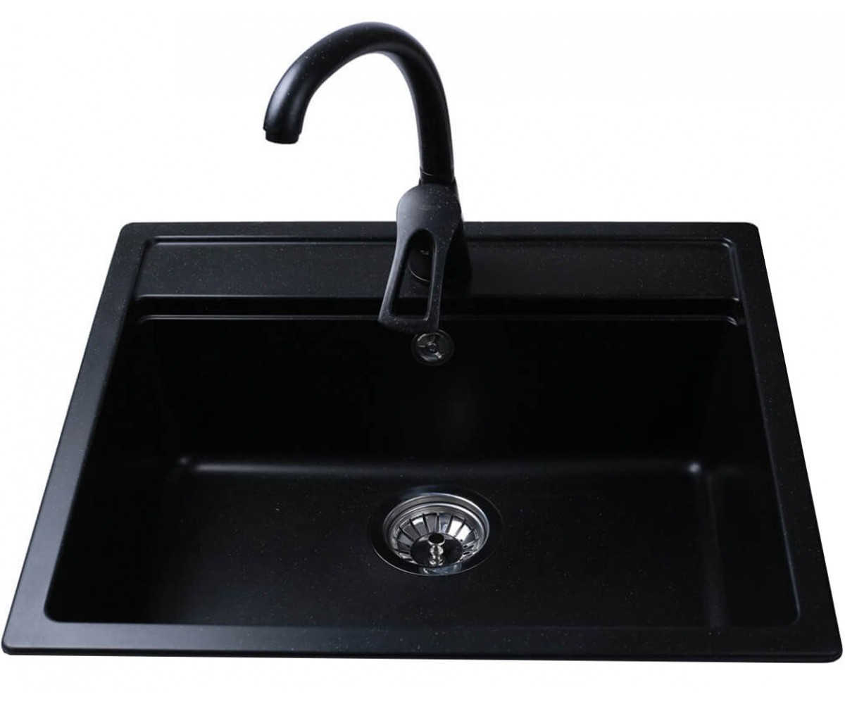 Прямокутна мийка BRETTA GRANIT UNIVERSAL BLACK UNIVERSAL BLACK
