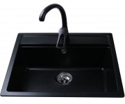 Прямокутна мийка BRETTA GRANIT UNIVERSAL BLACK