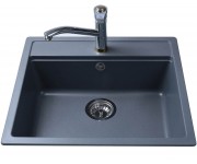 Прямокутна мийка BRETTA GRANIT UNIVERSAL GRAY METAL