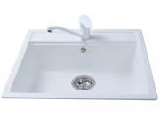 Прямокутна мийка BRETTA GRANIT UNIVERSAL WHITE