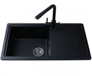 Мийка з крилом 78 см BRETTA GRANIT VERONA VERONA BLACK