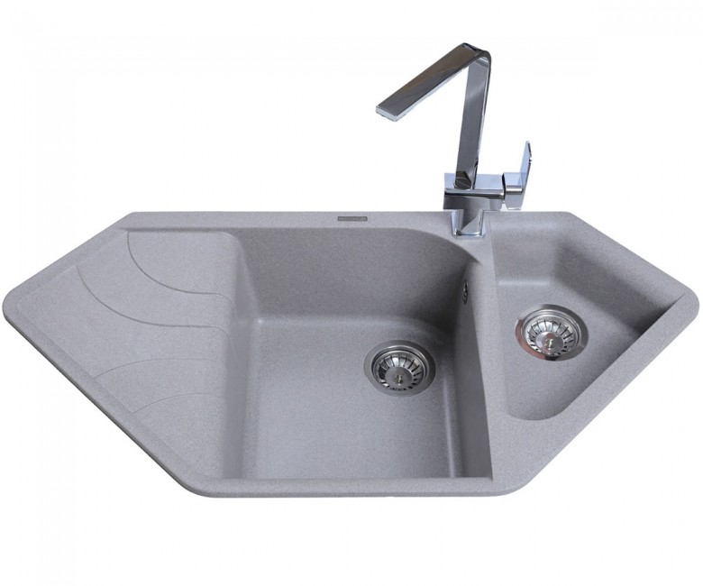 Мийка полуторна   BRETTA GRANIT  ZEGNA GRAY STONE ZEGNA GRAY STONE