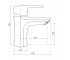 Смеситель для раковины BRINEX BRIN35W001:Чертеж 