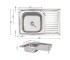 Кухонная мойка Brinex 5080-L 0,8 мм Satin (BRIN5080LSAT06) BRINEX BRIN5080LSAT06:Фото 2