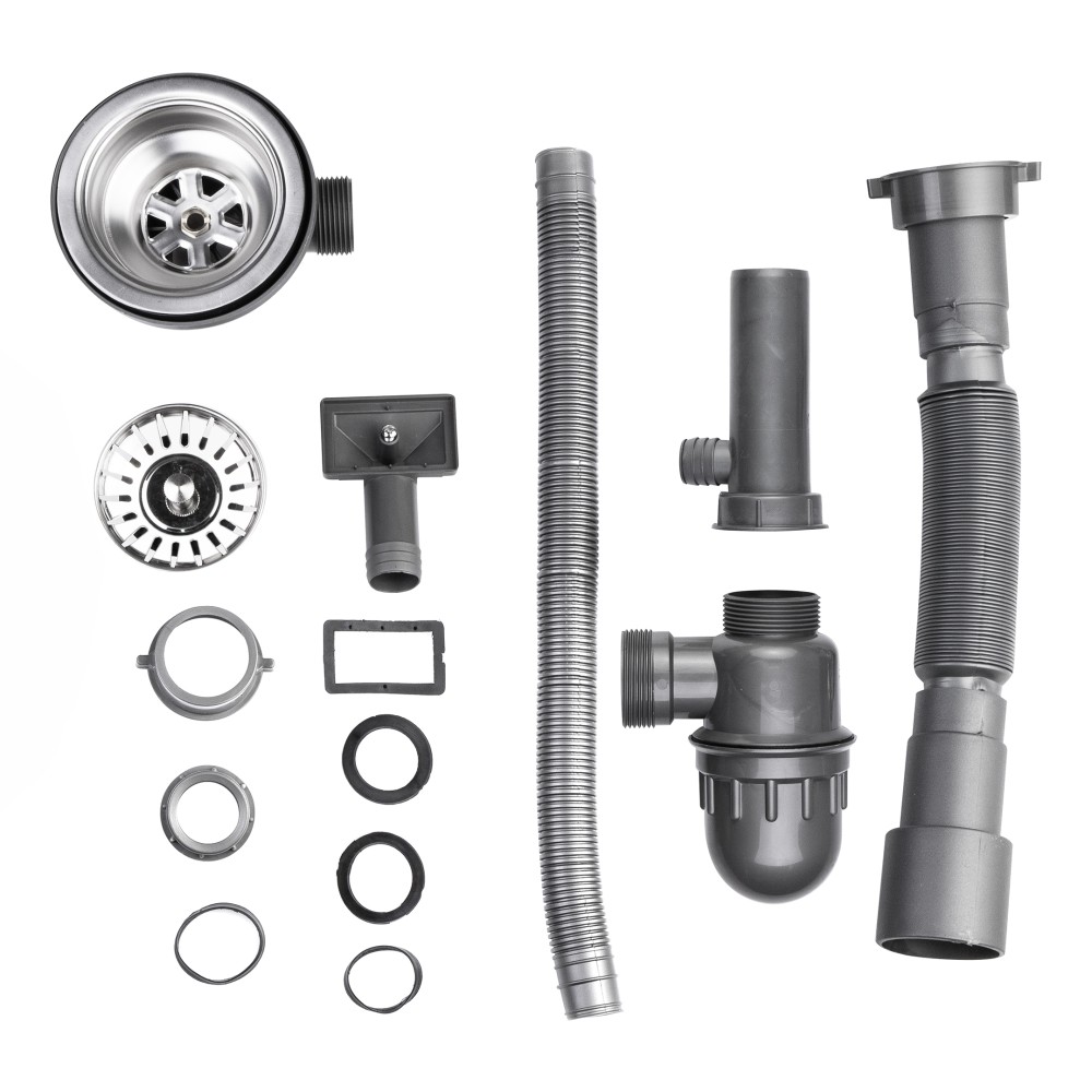 Кухонная мойка Brinex 5080-R 0,8 мм Satin (BRIN5080RSAT06) BRINEX BRIN5080RSAT06:Фото 1