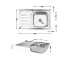 Кухонная мойка Brinex 5080-R 0,8 мм Satin (BRIN5080RSAT06) BRINEX BRIN5080RSAT06:Фото 2