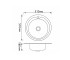 Кухонная мойка Brinex 510-D 0,8 мм Micro Decor (BRIN510MDEC08) BRINEX BRIN510MDEC08:Чертеж 