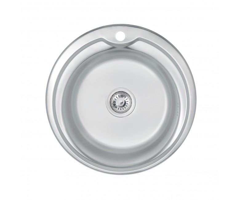 Кухонна мийка Brinex 510-D 0,8 мм Satin (BRIN510SAT08) BRINEX  BRIN510SAT08 BRIN510SAT08