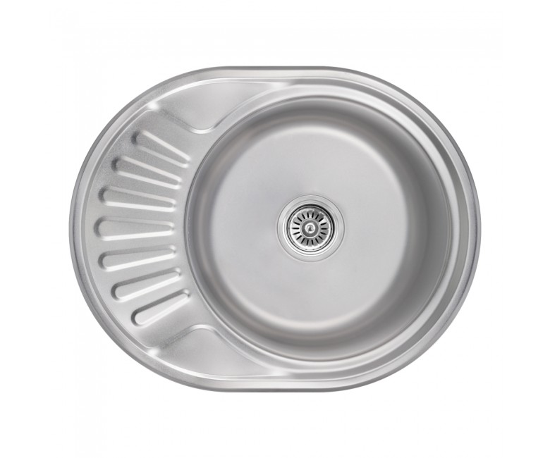 Кухонна мийка Brinex 5745 0,8 мм Satin (BRIN5745SAT08) BRINEX  BRIN5745SAT08 BRIN5745SAT08