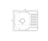 Кухонная мойка Brinex 5848 0,8 мм Satin (BRIN5848SAT08) BRINEX BRIN5848SAT08:Чертеж 