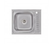 Кухонна мийка Brinex 6050-L 0,6 мм Satin (BRIN6050LSAT06) BRINEX  BRIN6050LSAT06