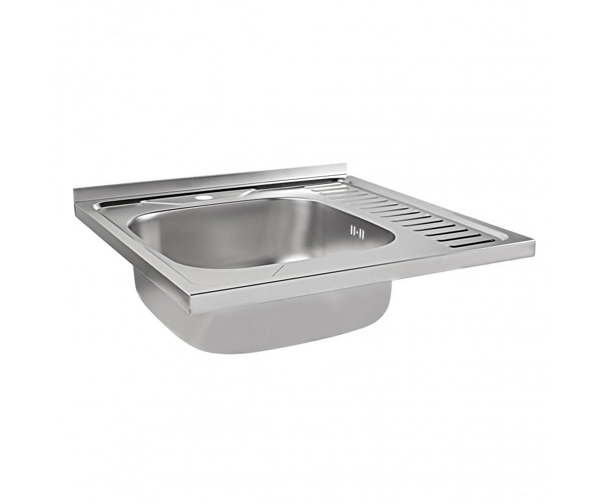 Кухонная мойка Brinex 6060-L 0,6 мм Satin (BRIN6060LSAT06) BRINEX BRIN6060LSAT06:Фото 2
