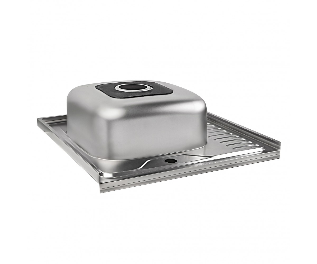 Кухонная мойка Brinex 6060-L 0,6 мм Satin (BRIN6060LSAT06) BRINEX BRIN6060LSAT06:Фото 3