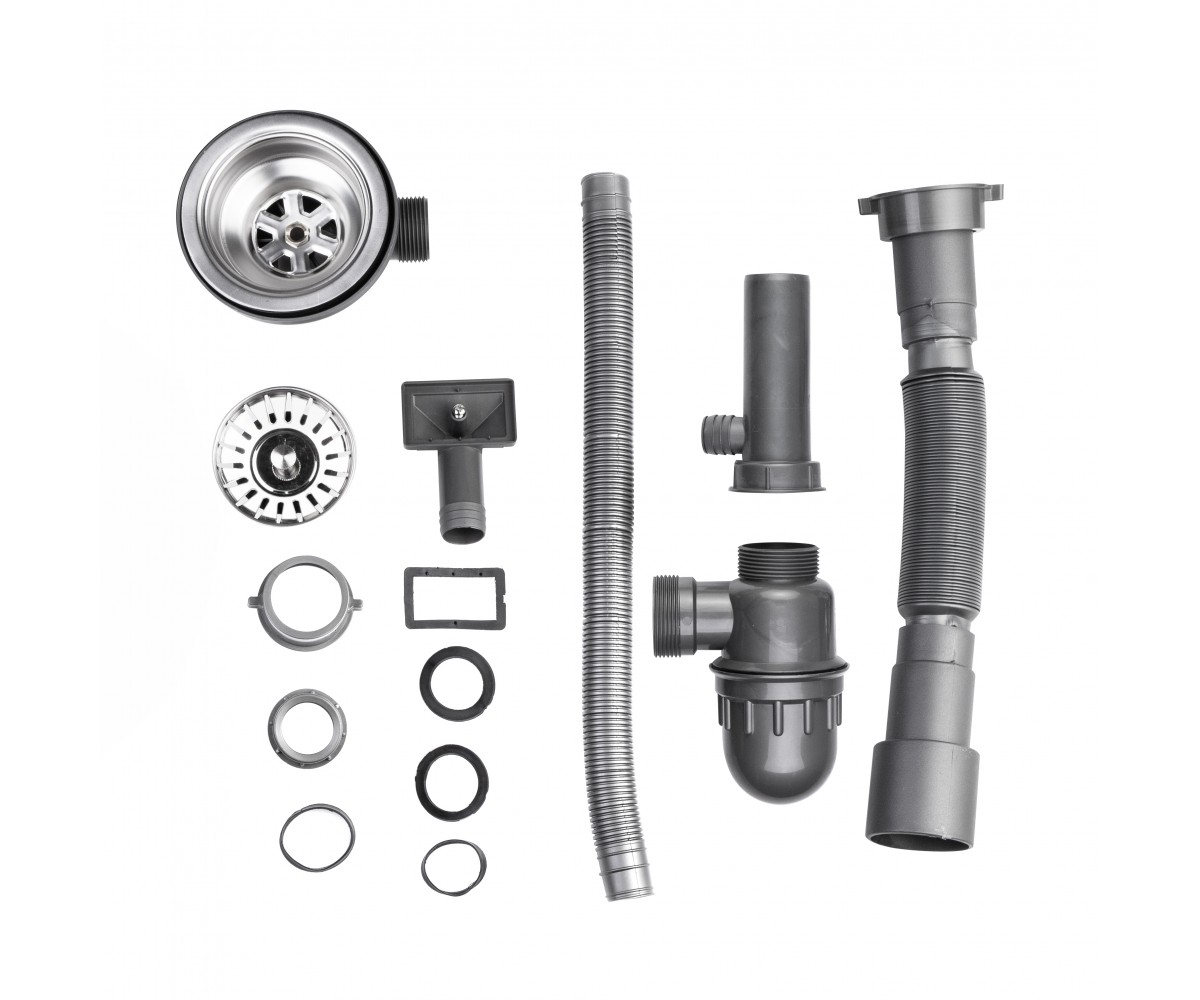 Кухонная мойка Brinex 6060-L 0,6 мм Satin (BRIN6060LSAT06) BRINEX BRIN6060LSAT06:Фото 5