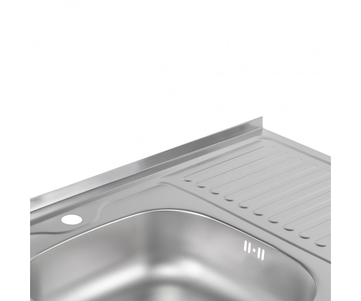Кухонная мойка Brinex 6080-L 0,6 мм Satin (BRIN6080LSAT06) BRINEX BRIN6080LSAT06:Фото 4