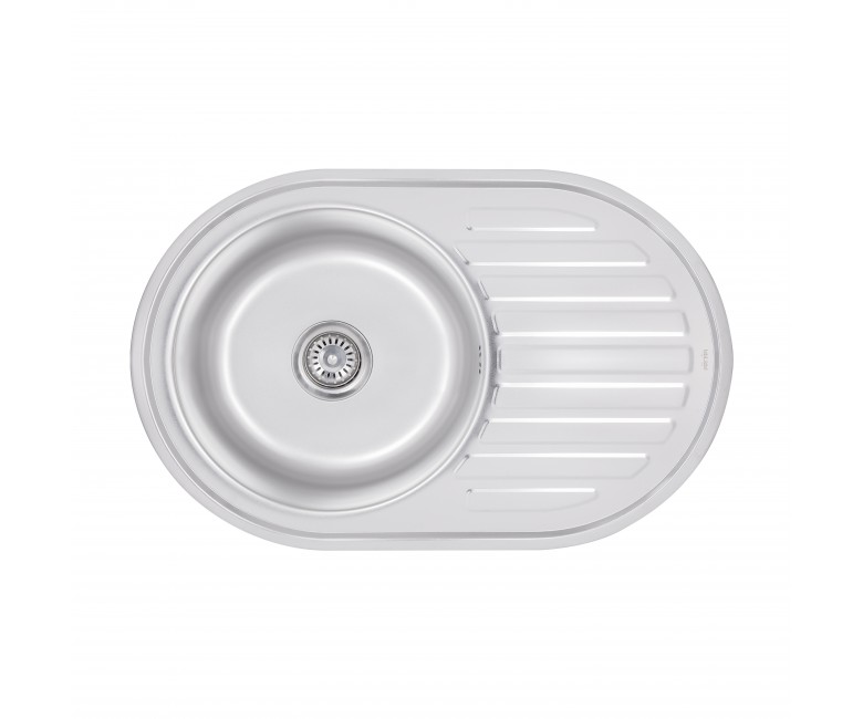 Кухонна мийка Brinex 7750 0,8 мм Satin (BRIN7750SAT08) BRINEX  BRIN7750SAT08 BRIN7750SAT08