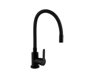 Змішувач для кухні Brinex Pure 015F3 з гнучким виливом   Black Matt BRIPUR015F3BLM BRINEX  BRIPUR015F3BLM