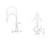 Смеситель для кухни Brinex Pure 015F3 с гибким изливом   Nickel/Grey BRIPUR015F3NKG BRINEX BRIPUR015F3NKG:Чертеж 