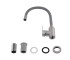 Смеситель для кухни Brinex Pure 015F3 с гибким изливом   Nickel/Grey BRIPUR015F3NKG BRINEX BRIPUR015F3NKG:Фото 3