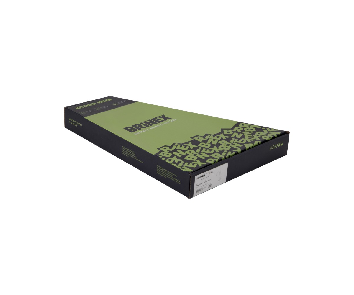 Смеситель для кухни однорычажный BRINEX PURE BRIPUR015FBLM:Фото 2