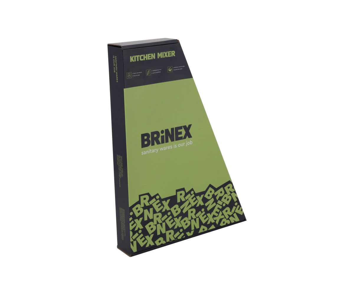 Смеситель для кухни однорычажный BRINEX PURE BRIPUR015FBLM:Фото 6