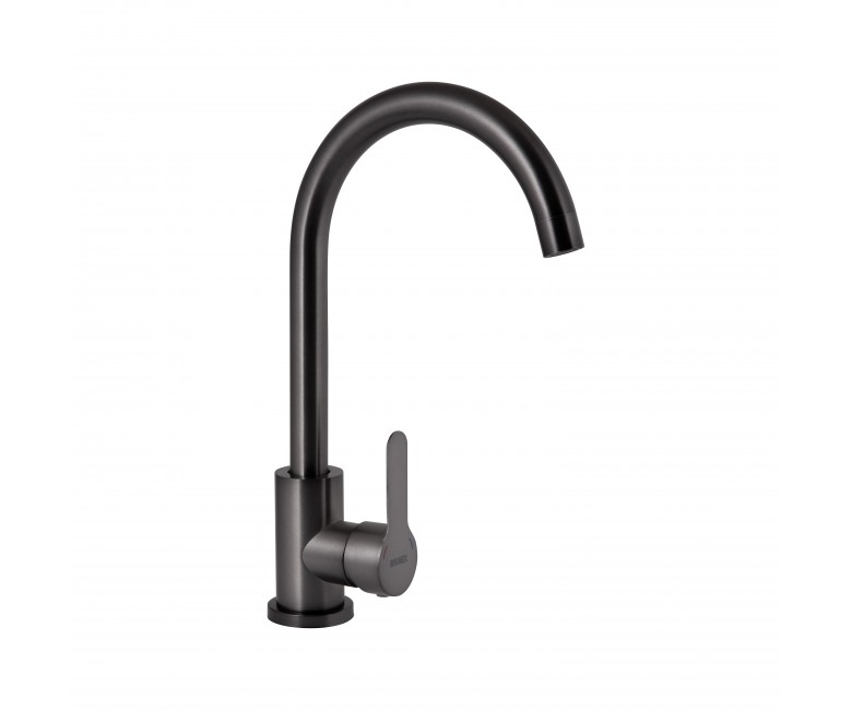 Змішувач для кухні U-образний Brinex Pure 015F U-образний  Graphite BRIPUR015FGRP BRINEX  BRIPUR015FGRP BRIPUR015FGRP