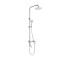 Душова система універсальна Brinex Pure 1030 на 3 споживача  Nickel BRIPUR1030NKL BRINEX  BRIPUR1030NKL BRIPUR1030NKL