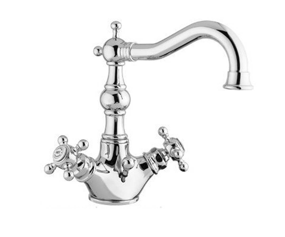 Змішувач для раковини ретро BUGNATESE ARCADIA ARCCR8334WH ARCCR8334WH