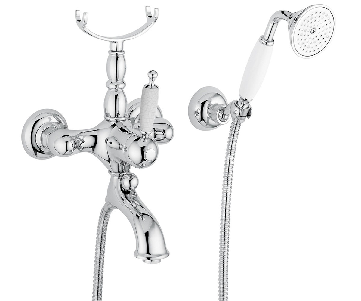 Смеситель с душем BUGNATESE OXFORD OXCR6302CRAQUELE OXCR6302CRAQUELE