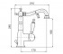 Смеситель для умывальника  OXFORD OXDO6313DECOR:Чертеж 