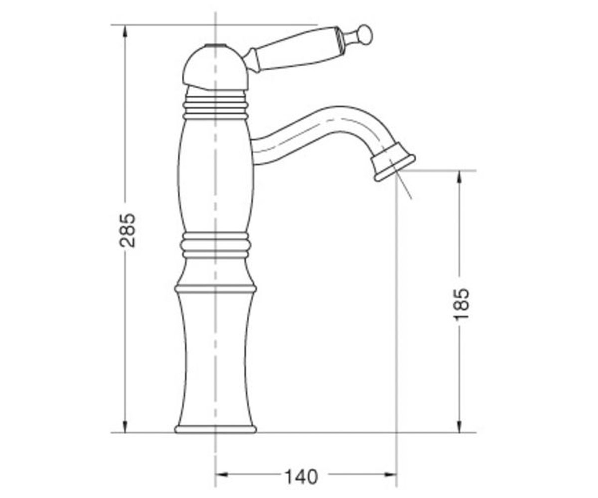Смеситель на раковину  OXFORD OXDO6327:Чертеж 