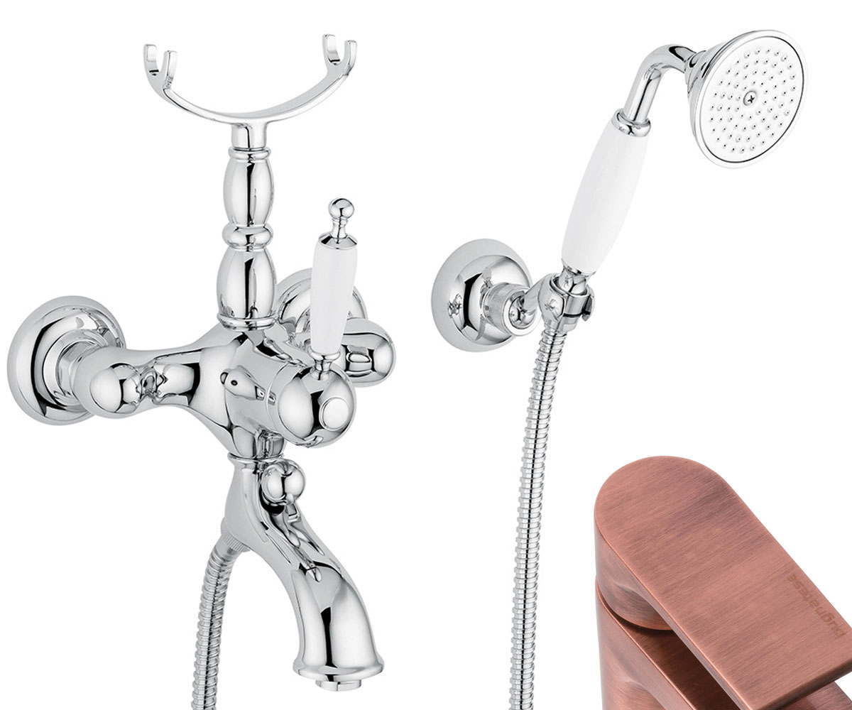 Смеситель для ванны BUGNATESE OXFORD OXRA6302 OXRA6302