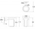 Стакана подвесной  A2 CHR:Чертеж 