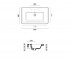 Подвесная раковина  NEW LIGHT 180LI4800:Чертеж 