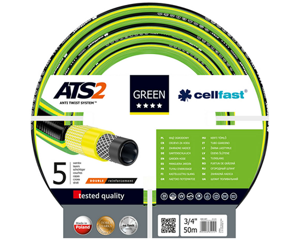 Шланг для полива 19 мм 50 м CELLFAST GREEN GR 3/4 50 GR 3/4 50