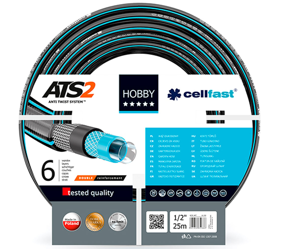 Армований шланг 12 мм 25 м CELLFAST HOBBY HB 1/2 25 HB 1/2 25