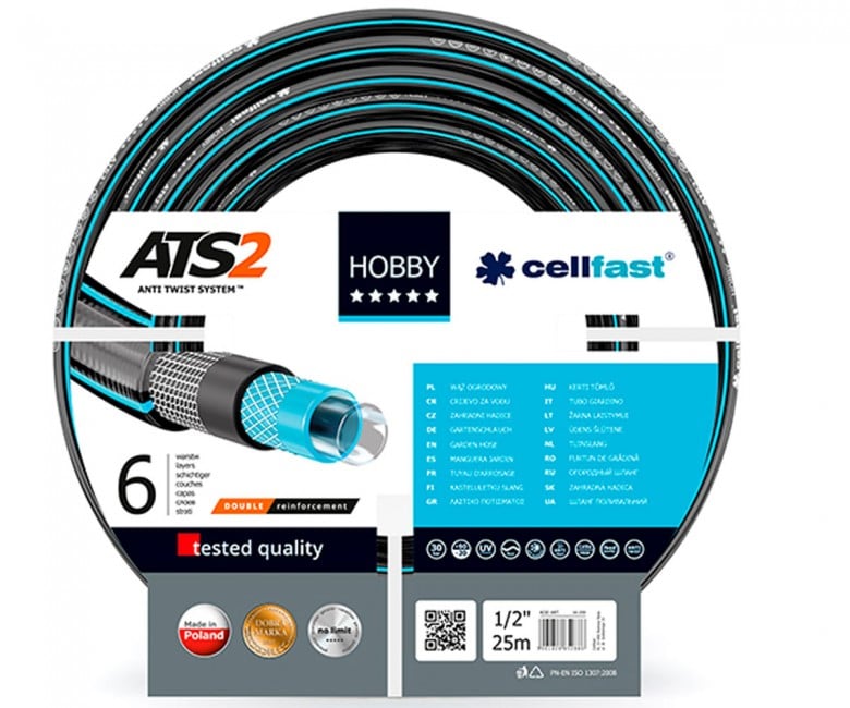 Шланг армированный 12 мм 25 м CELLFAST HOBBY HB 1/2 25 HB 1/2 25