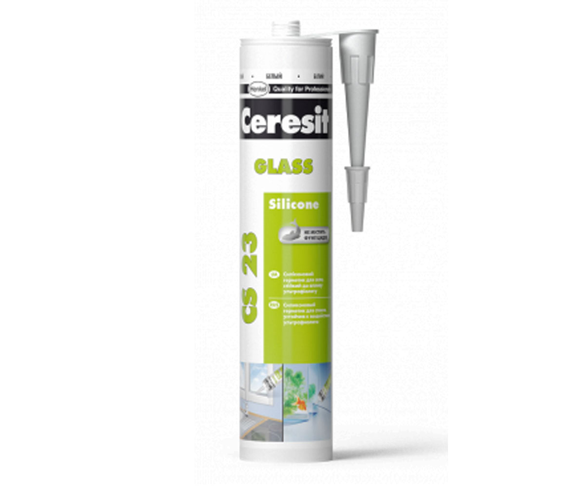 280мл скляний силіконовий герметик CERESIT  CS 23 CS 23