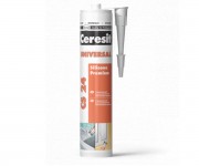 280мл силіконовий еластичний герметик CERESIT  CS 24 WHITE