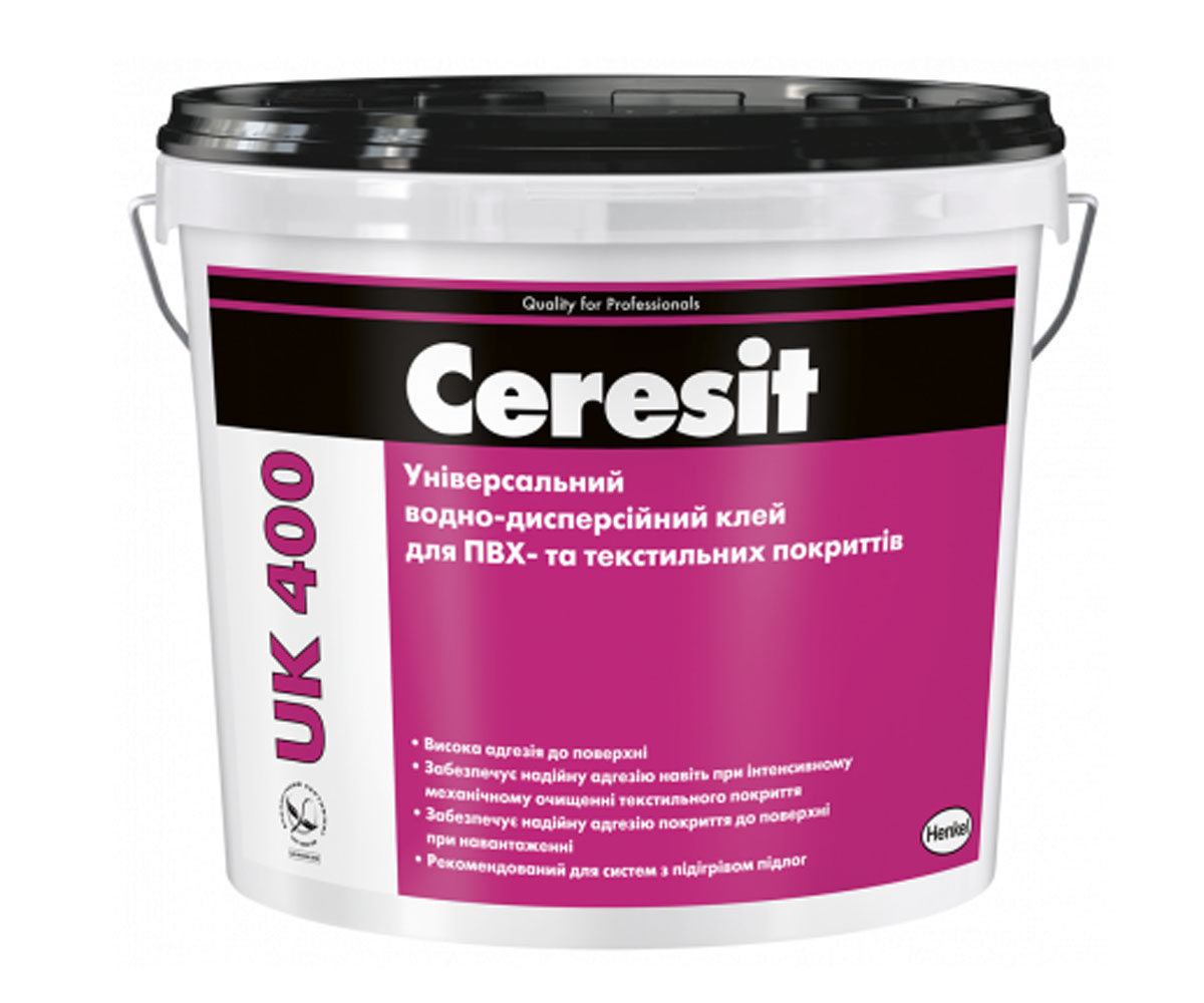 Вододисперсійний клей 14 кг CERESIT  UK 400 UK 400