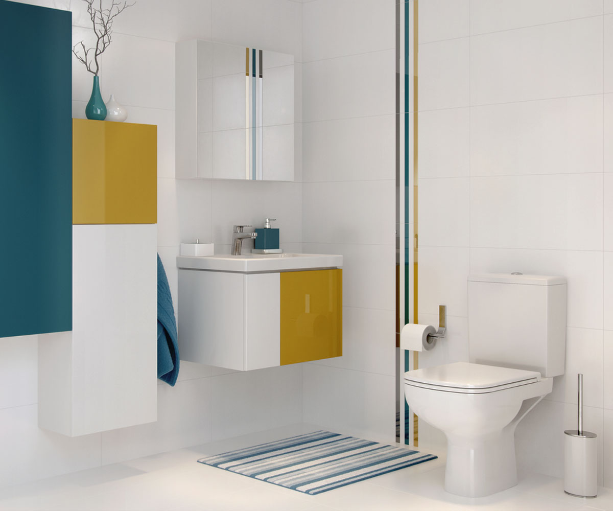 Безободковый унитаз + сиденье  COLOUR CLEAN ON 575:Фото 7