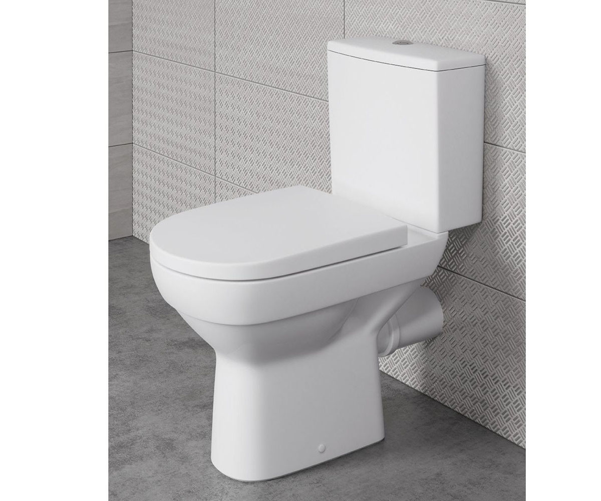 Безободковый унитаз + сиденье  CITY CLEAN ON 601:Фото 3