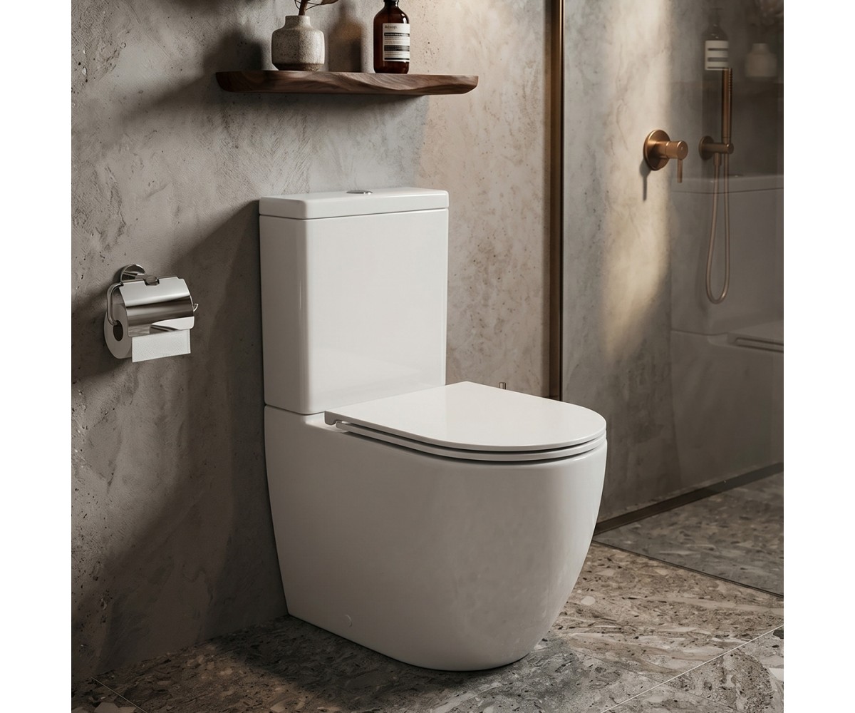 K3030-001 Компакт 931 Remo Pro Oval Tornado 011 сидіння SLIM Duroplast із Softclose і ф-ією швидкого зняття, колір білий глянець (1 сорт) CERSANIT  CC CCKZ1016890001