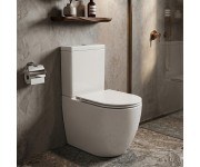 K3030-001 Компакт 931 Remo Pro Oval Tornado 011 сидіння SLIM Duroplast із Softclose і ф-ією швидкого зняття, колір білий глянець (1 сорт) CERSANIT  CC