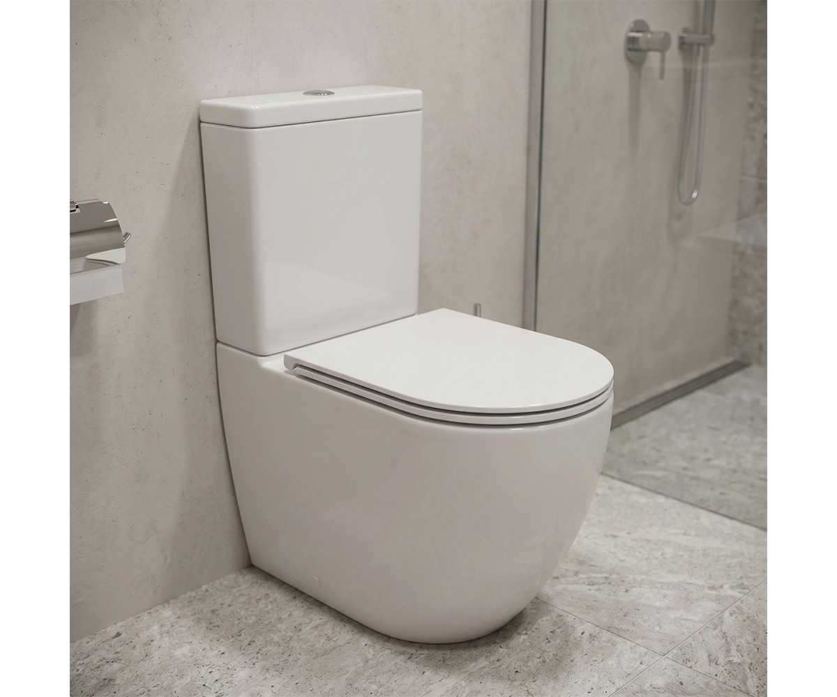 K3030-001 компакт 931 Remo Pro Oval Tornado 011 сидіння SLIM Duroplast із Softclose і ф-ією швидкого зняття, колір білий глянець