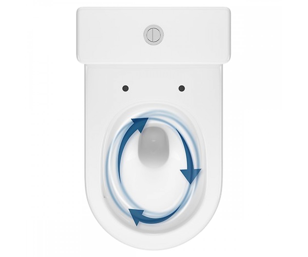 K3030-001 компакт 931 Remo Pro Oval Tornado 011 сидіння SLIM Duroplast із Softclose і ф-ією швидкого зняття, колір білий глянець