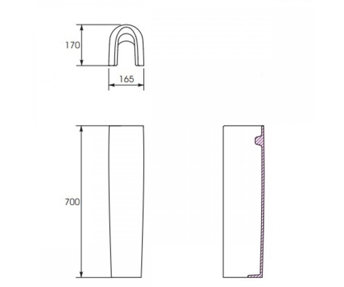 K08-269-PT DECO пєдестал (1 сорт)  DECO CCPP1001590001:Чертеж 